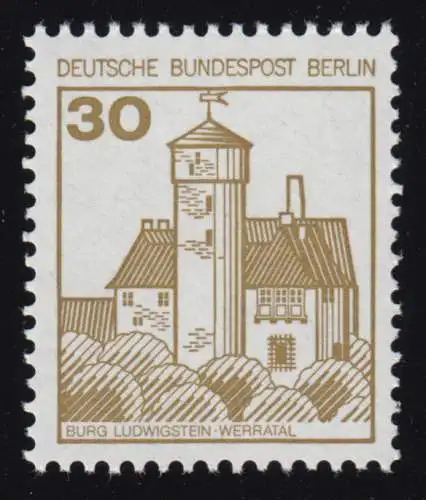 534AII Burgen und Schlösser 30 Pf Ludwigstein - LETTERSET - **