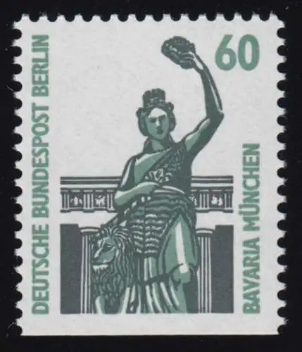 795D Sehenswürdigkeiten 60 Pf München unten geschnitten aus MH **