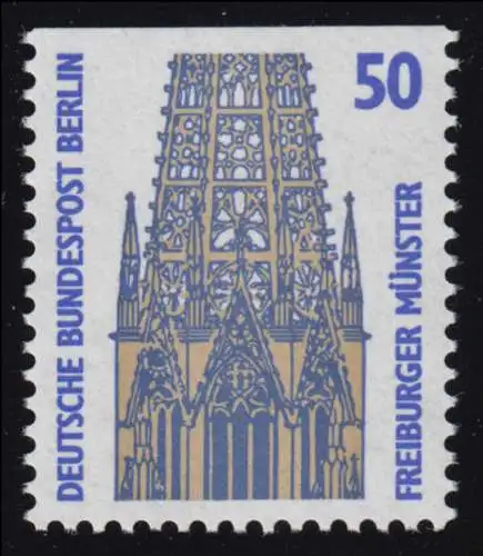 794C Attractions 50 Pf Fribourg ci-dessus coupé en MH **