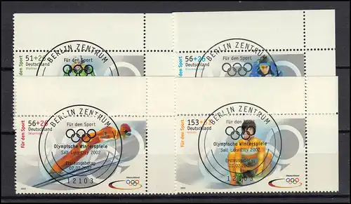 2237-2240 Olympia Winterspiele: ER-Satz o.r. Voll-O ESSt Berlin-Zentrum 7.2.2002
