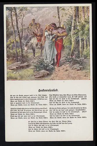 Lyrique AK couple d'amour au Moyen Age: Cantique de rose de haies - C'était un garçon tiré