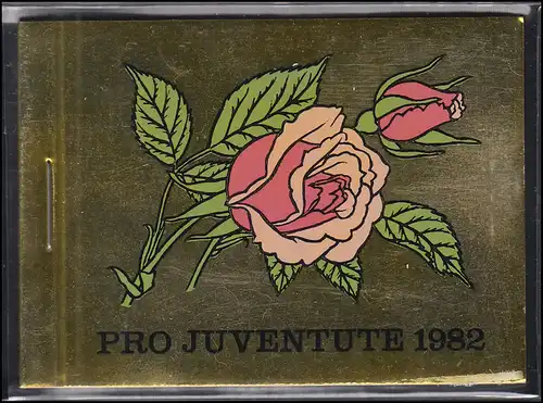 Suisse Carnets de marques 0-76, Pro Juventute Roses 1982, **