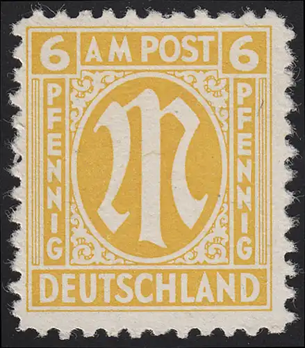 Bizone 4z AM-Post 6 Pf. ** postfrisch