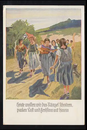 Lyrique AK Amtsberg: Aujourd'hui, nous voulons attiser le bordel, ... KREFELD 11.7.1955