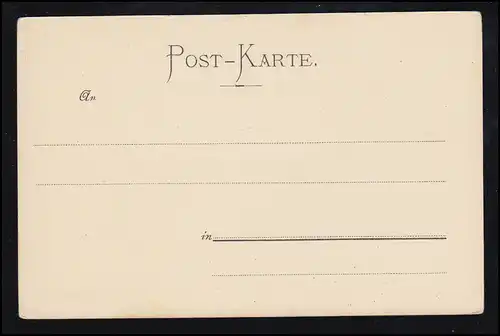 Carte d'artistes de poésie AK R. de Witt: Nelke, poème de Theodor Storm, inutilisé