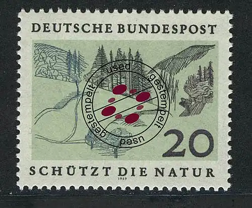 592 Naturschutzjahr 20 Pf Mittelgebirge O