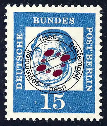203 Bedeutende Deutsche 15 Pf Martin Luther O gestempelt