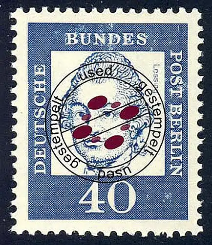 207 Bedeutende Deutsche 40 Pf Lessing O gestempelt