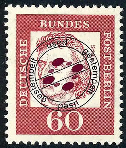 209 Bedeutende Deutsche 60 Pf Schiller O gestempelt
