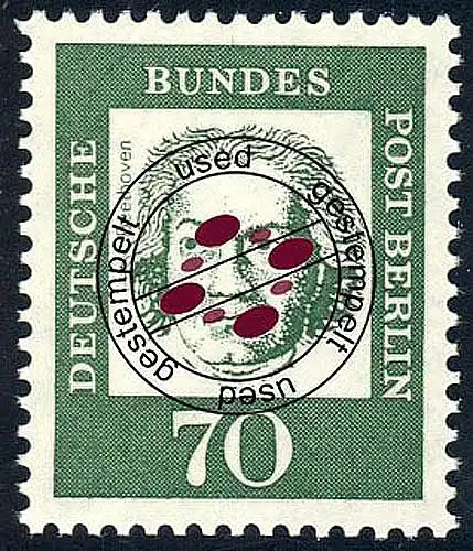 210 Allemand significatif 70 Pf Beethoven O Tamponné