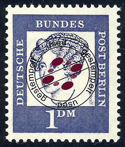 212 Bedeutende Deutsche 1 DM Droste-Hülshoff O gestempelt
