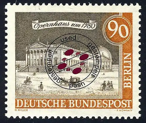 228 Alt-Berlin 90 Pf Opernhaus O gestempelt