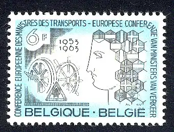 1963 Belgien Sympathie-/Mitläuferausgabe 1313 **