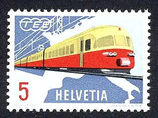 1962 Schweiz Sympathie-/Mitläuferausgabe 747 **