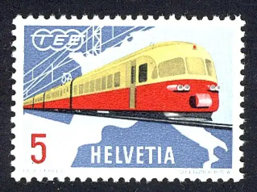 1962 Suisse Sympathie/Mémoire 747 **