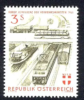 1961 Österreich Sympathie-/Mitläuferausgabe 1086 **