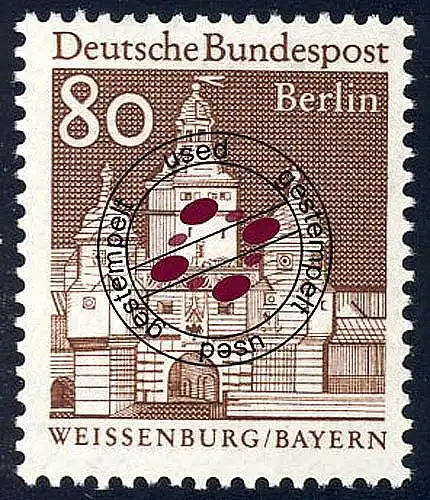 280 Deutsche Bauwerke 80 Pf Ellinger Tor O