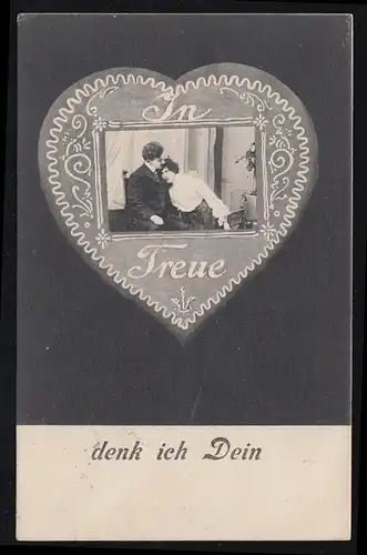 Cœur d'Amour-Ak avec couple d amour - Je pense fidèlement à toi, Münster 18.9.1098