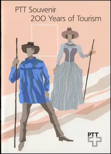 Suisse PTT-Souvenir 5d Tourisme 1987, texte anglais