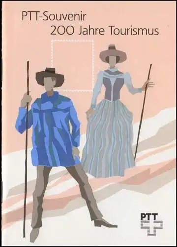 Schweiz PTT-Souvenir 5a Tourismus 1987, Text deutsch 