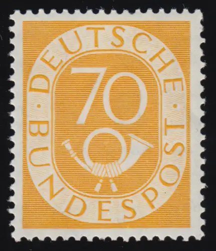 136 Posthorn 70 Pf, postfrisch **