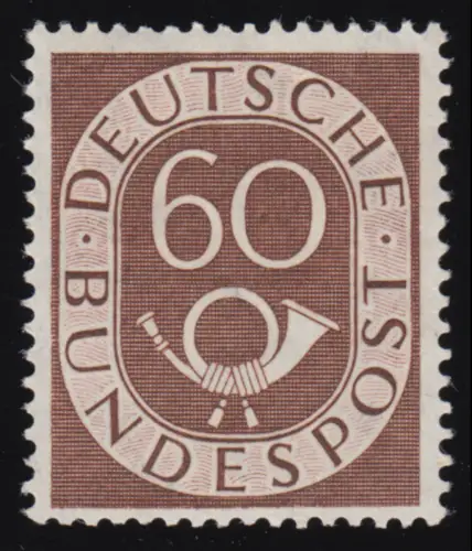 135 Posthorn 60 Pf, postfrisch **