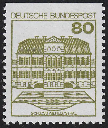 1140C Burgen und Schlösser 80 Pf Wilhelmsthal, **