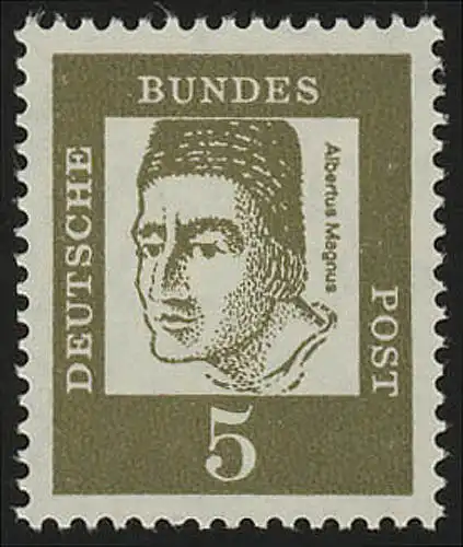347 Bedeutende Deutsche 5 Pf ** Albertus Magnus