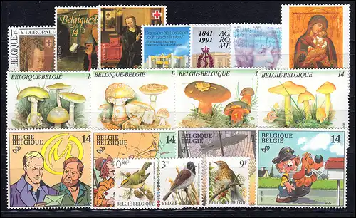 24-50-2490 Belgique-Janvier 1991 complet, frais de port