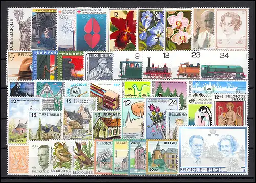 2208-2250 Belgien Jahrgang 1985 komplett, postfrisch