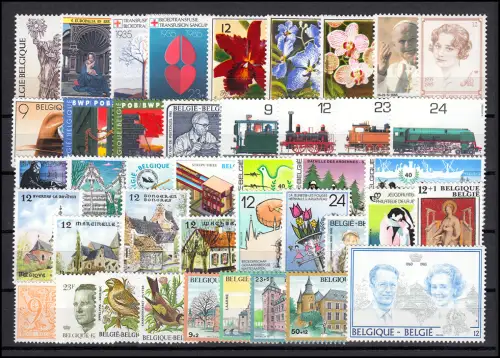 2208-2250 Belgique Année 1985 complète, frais de port