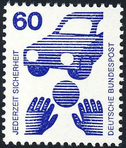 701 Prévention des accidents de la circulation routière 60 Pf ** post-fraîchissement