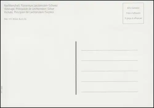 1558 Schweiz.-Liechtenstein. Nachbarschaft 1995 mit Liechtenstein 1115 auf MK 12