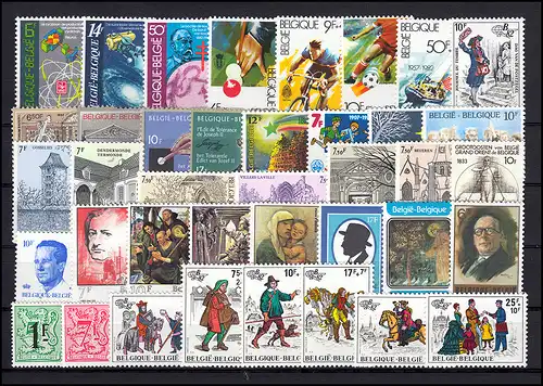 2086-2129 Belgique-Janvier 1982, complet, frais de port