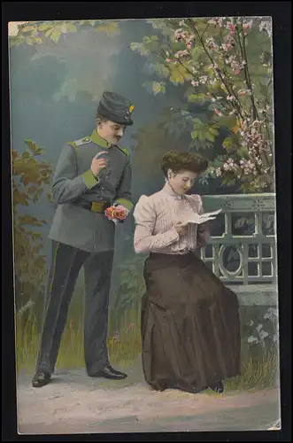 AK de l'amour La Lettre d'Amour - Il dit plus de mille mots, EDER 6.3.1912