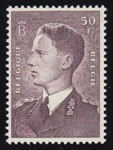 Belgique 928 xa marque libre Roi Baudouin 50 Fr. 1952, lieu de détention *