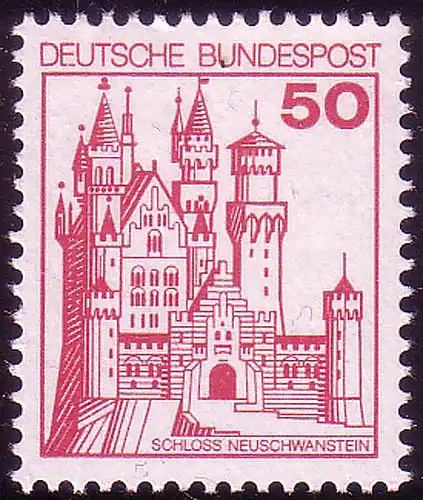 916A Châteaux et château 50 Pf Neuschwanstein, **
