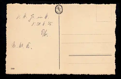 Lyrique AK Ernst Thieme: Dimanche du cœur! non utilisé / marqué avec un crayon