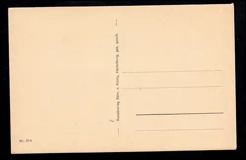 Lyrik-AK Lobgesang auf Heidelberg Gedicht von Albrecht Graf Wickenburg, Panorama