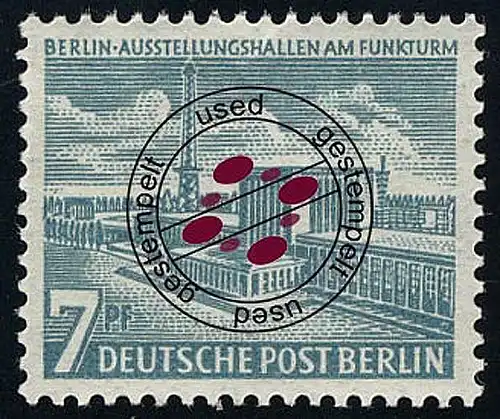 121 Bâtiments de Berlin, 7 Pf, Salles d'exposition O