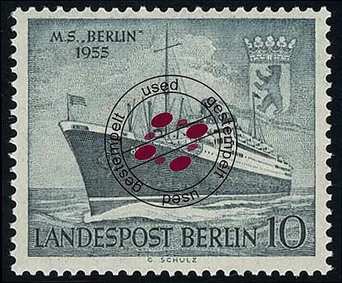 126 Baptême du bateau-moteur BERLIN 10 Pf O