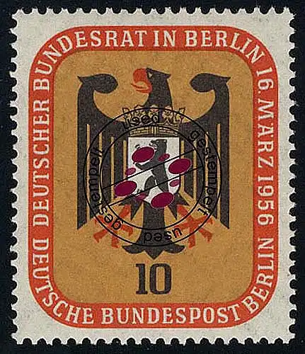 136 Bundesrat Berlin 10 Pf O .