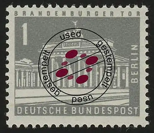 140yw Berliner Stadtbilder Brandenburger Tor 1 Pf fluoreszierend, O