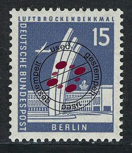 145 Berliner Stadtbilder Luftbrückendenkmal 15 Pf O