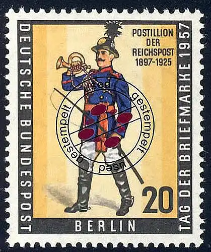176 BEPHILA Postillion Tag der Briefmarke O