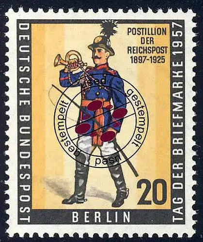 176 BEPHILA Postillion Tag der Briefmarke, gestempelt O