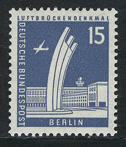 145 Berliner Stadtbilder Luftbrückendenkmal 15 Pf **