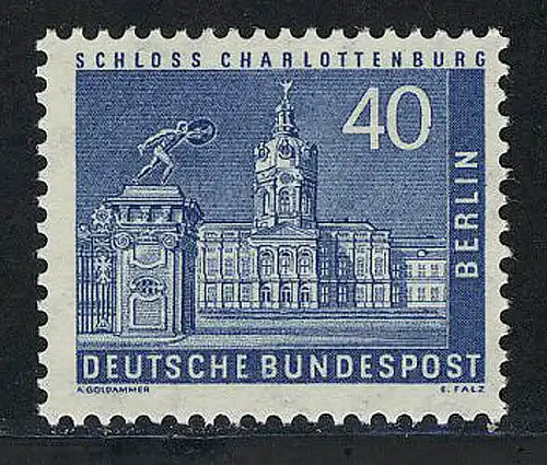 149 Berliner Stadtbilder Schloß Charlottenburg 40 Pf **