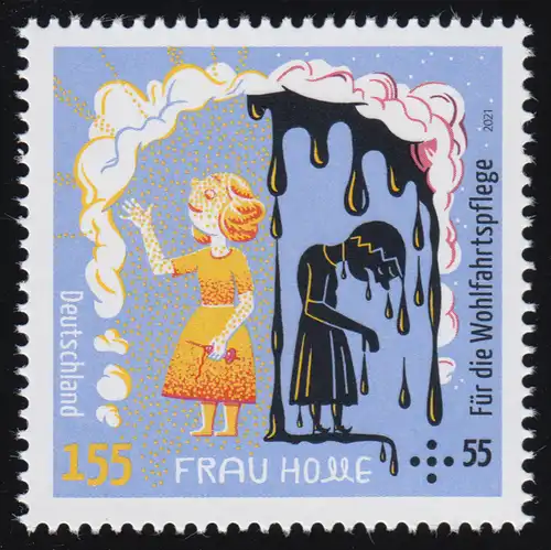 3587 Wofa Frau Holle 155 Cent, ** postfrisch