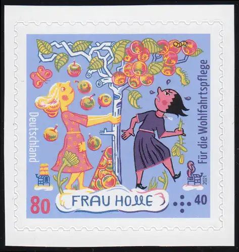 3591 Wofa Frau Holle 80 Cent, selbstklebend aus MH 121, ** postfrisch